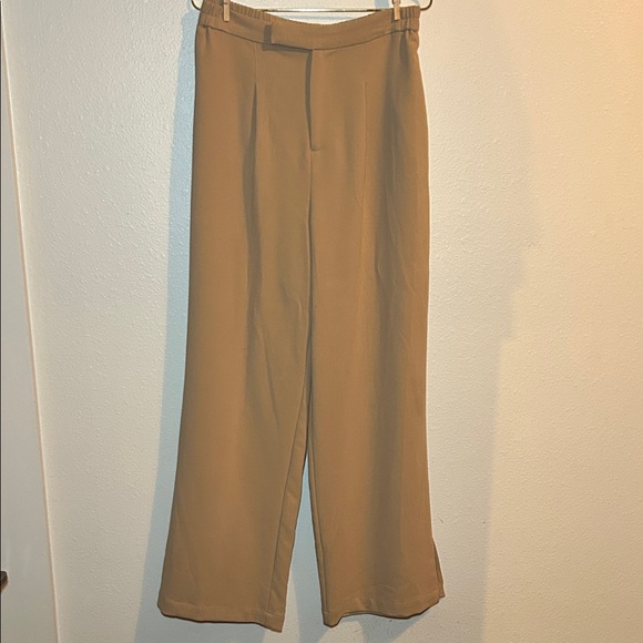 Gianni Bini Pants - Gianni Bini Tan Wide Leg Women's Pants